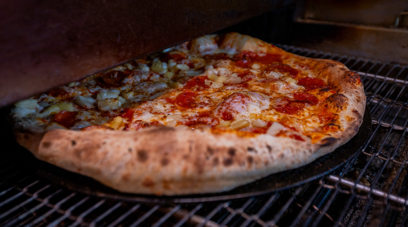 A fresh pizza at Rebel Fork, a Greene County restaurant